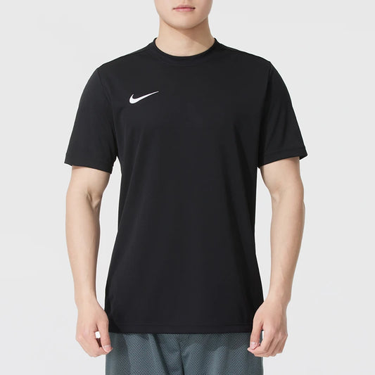 Nike Men's Running and Fitness Training Sportswear Round-Neck Breathable Quick-Drying Short-Sleeved Jersey