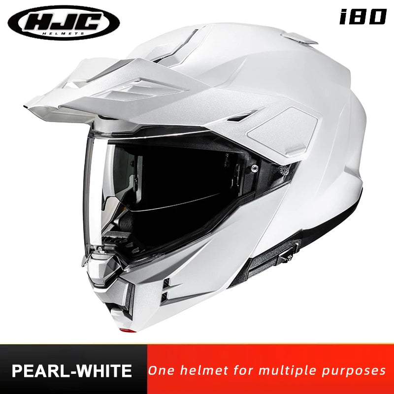 Original HJC Motorcycle Helmet HJC i80 Motocross Helmets Dual Lens ECE 3-in-1 Modular Flip-Up Helmets Off-road Cascos Para Moto
