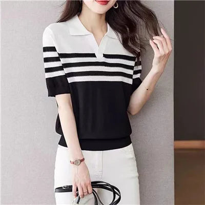 Women's POLO collar T-shirt