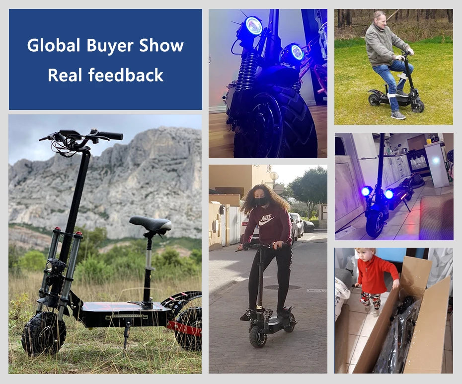 6000W Electric Scooter for Adults 85KM/H Max Speed Dual Motor