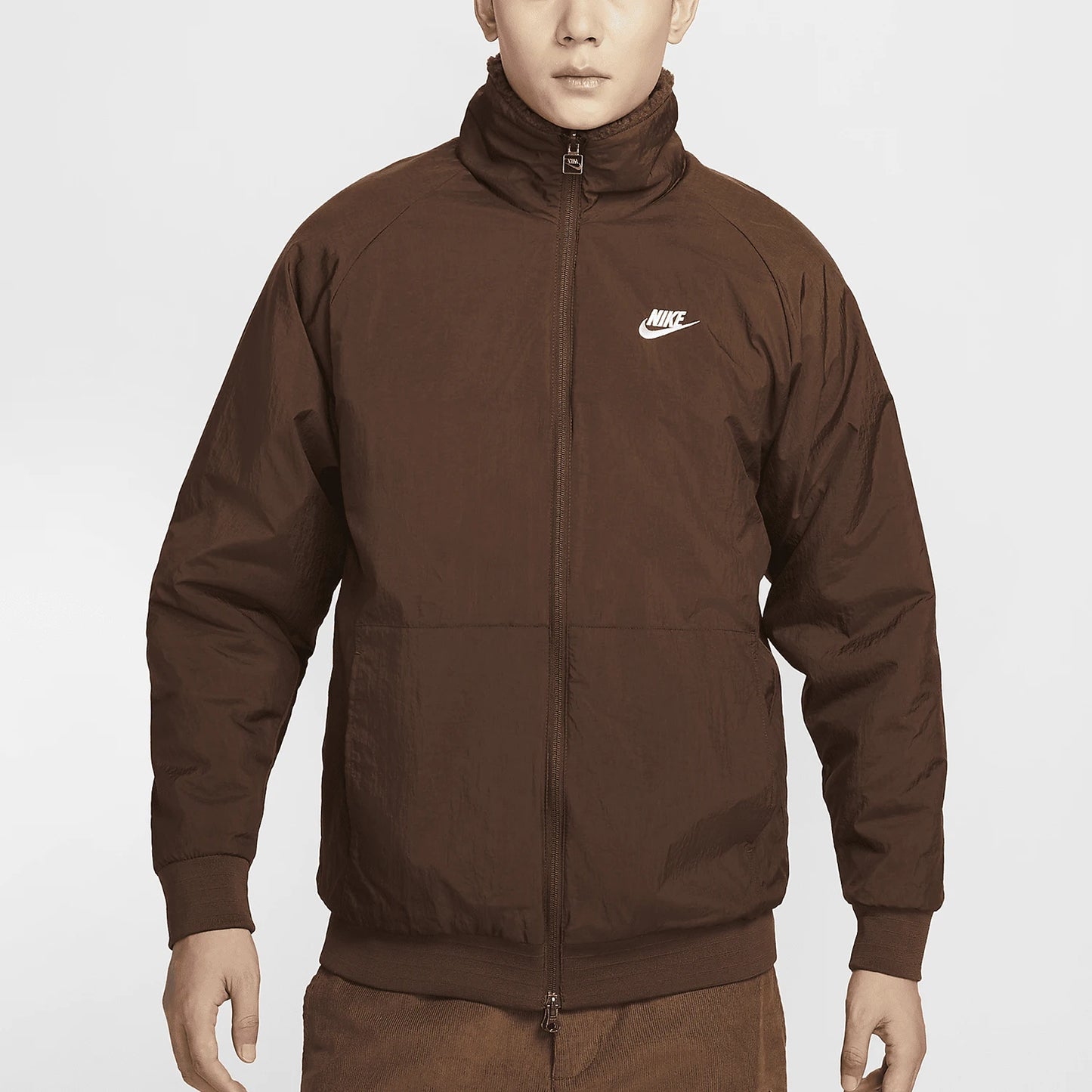 Nike genuine winter new men's imitation lamb wool double-sided jacket BQ6546-259