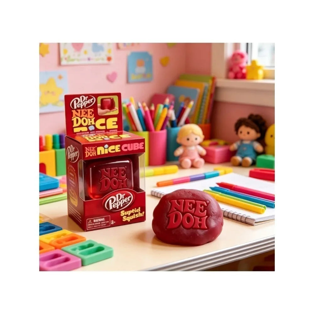 6cm Schylling Needoh Nice Cube, Sensory Toys, Anti-Stress Blocks, Stress Relief Jigsaw, Pressure Relief, Souvenir Gift