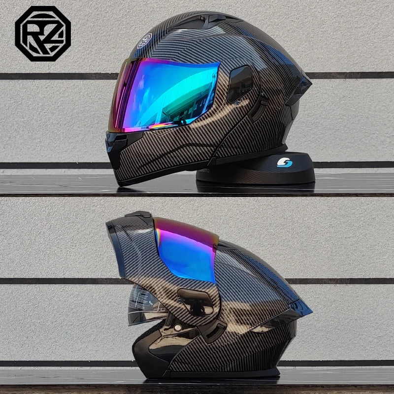 professional motorcycle sports flip helmet