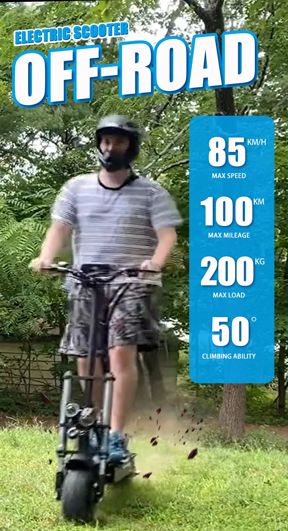 6000W Electric Scooter for Adults 85KM/H Max Speed Dual Motor