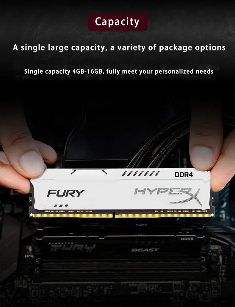 HyperX Fury Memory RAM DDR4 4GB 8GB 16GB