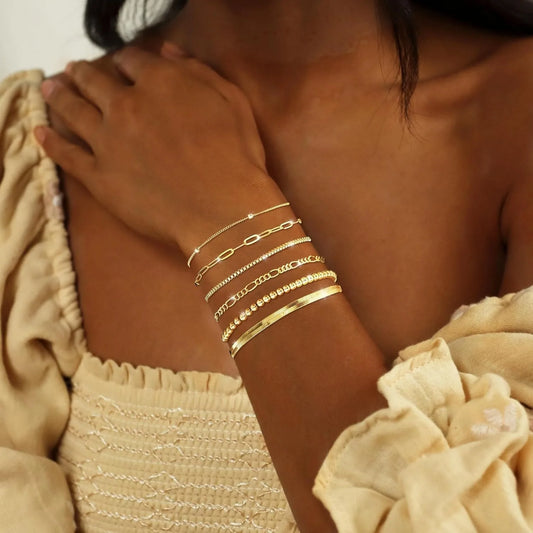 Gold Bracelets for Women Waterproof
