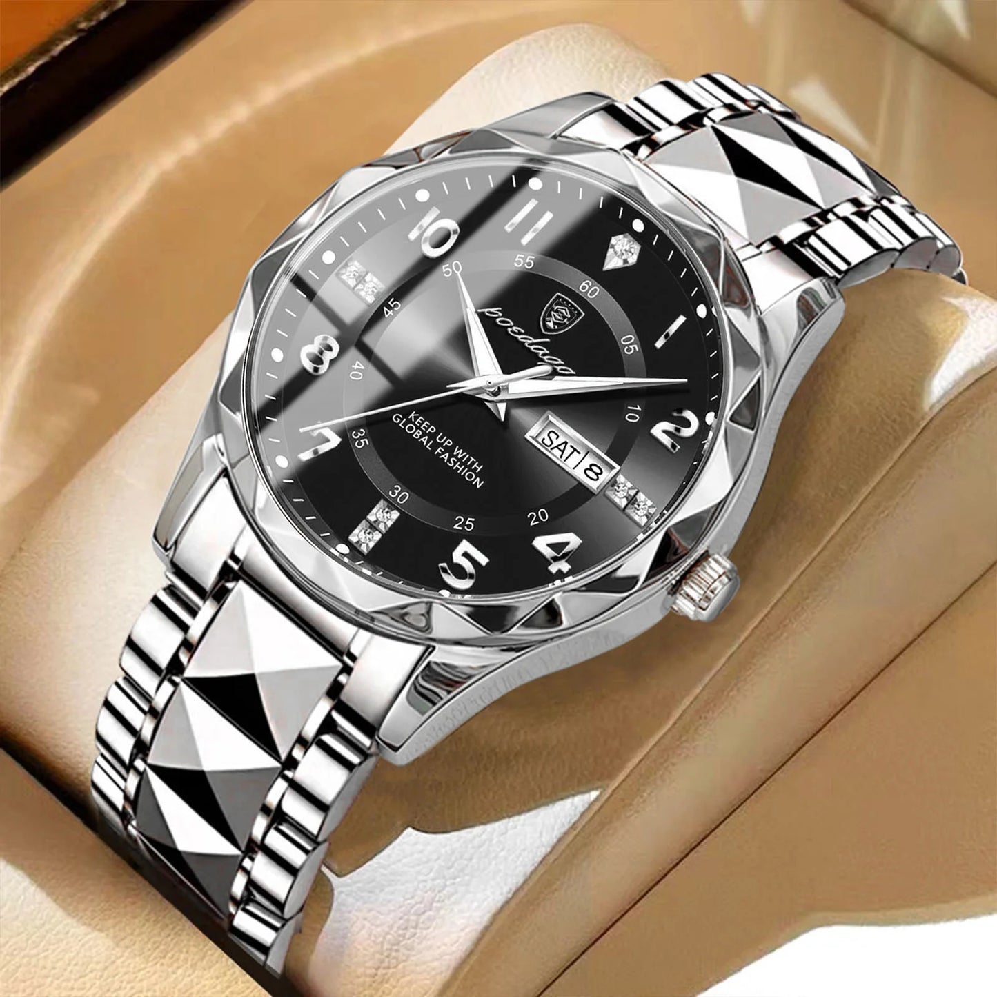 POEDAGAR Top Business Men Quartz Watch