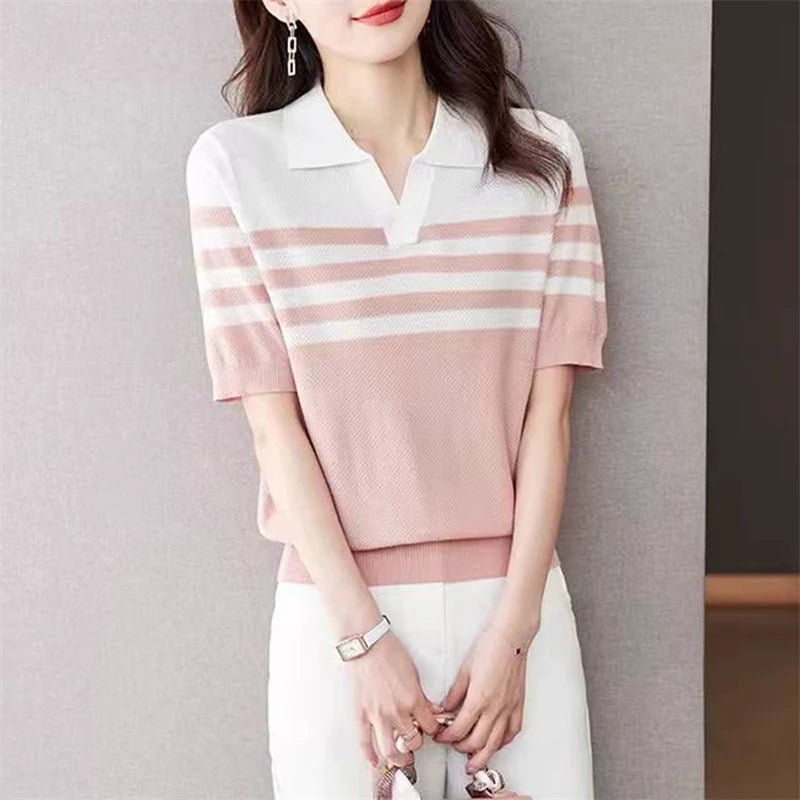 Women's POLO collar T-shirt