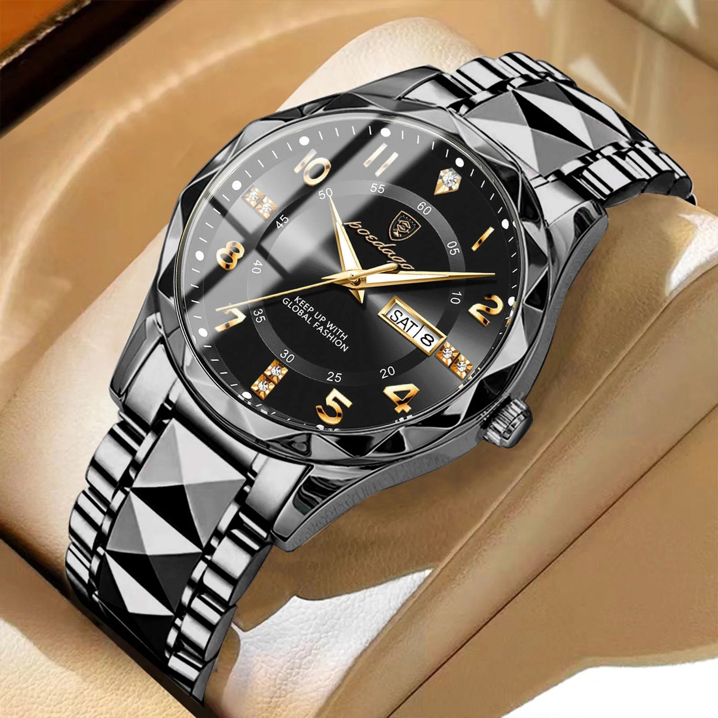 POEDAGAR Top Business Men Quartz Watch