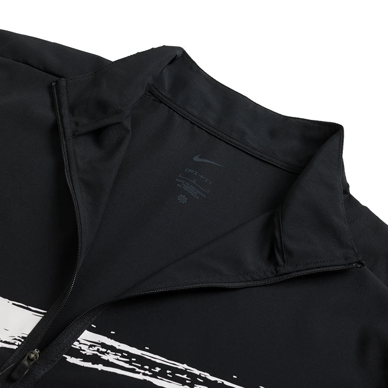 Nike Men's Sports Casual Wear Fitness Running Woven Jacket Windproof Stand-Up Collar Jacket Hv0395-010