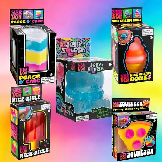 Schylling Needoh Nice Cube sensory toy, stress relieving block, pinch, relieve stress, puzzle and release
