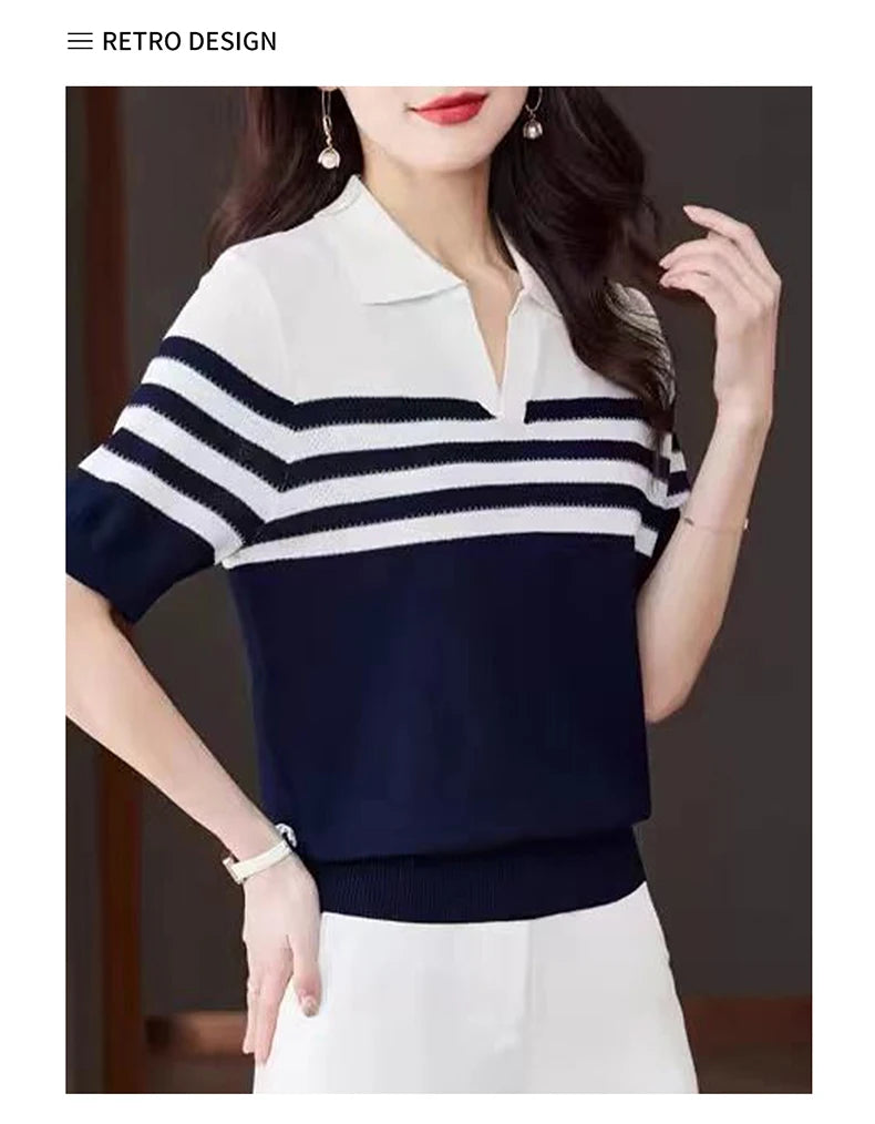 Women's POLO collar T-shirt