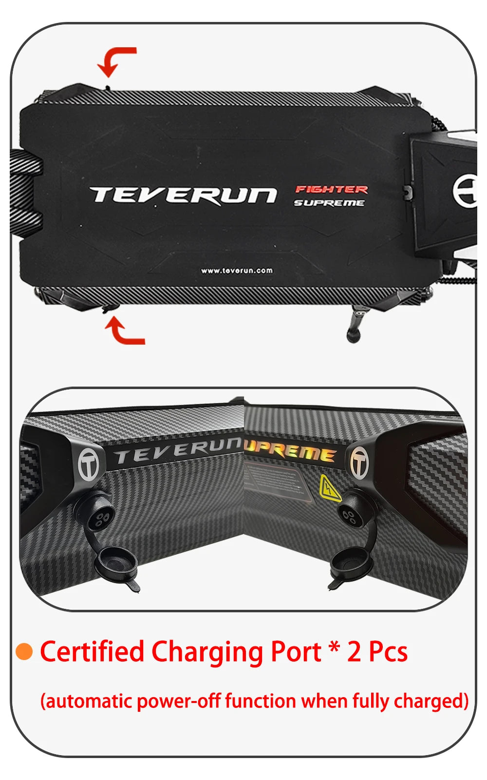 TEVERUN Fighter Supreme+ 7260R V6 2500W*2 Dual Motor 72V 60Ah Battery