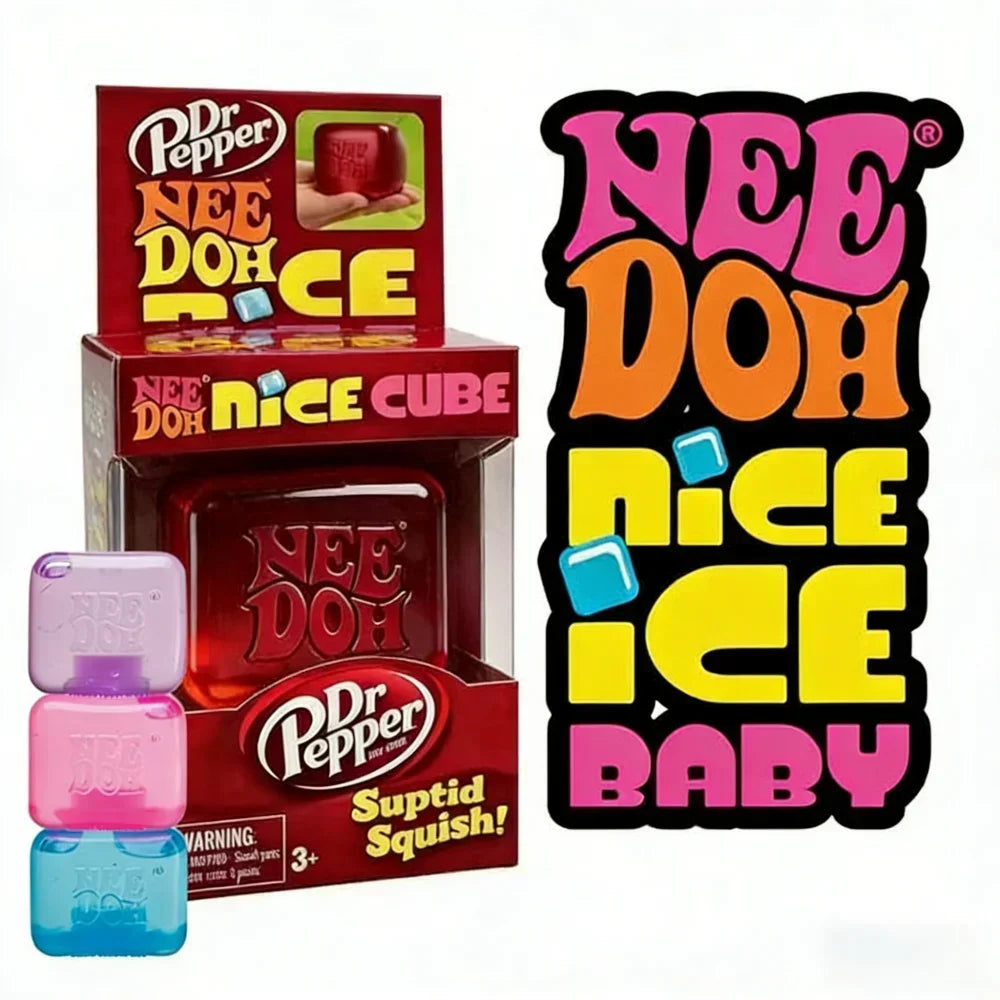 1PC NeeDoh Nice Cube Sensory Fidget Squeeze Toy For Anxiety