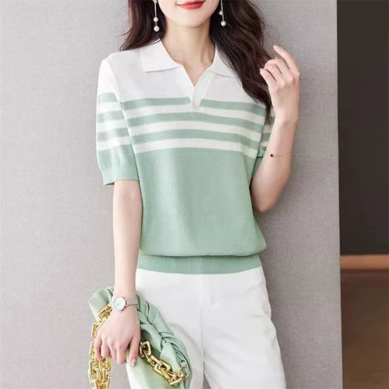 Women's POLO collar T-shirt