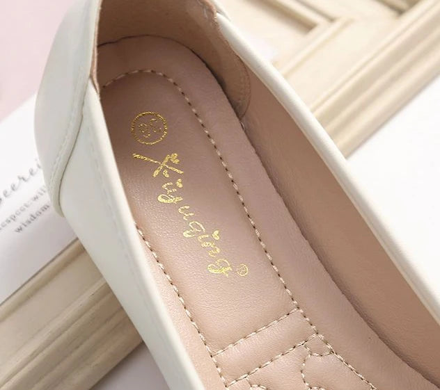 Chaussures plates pour femmes respirantes ajourées avec nœud, à enfiler, bout rond, élégantes et confortables, style coréen, pointure 39