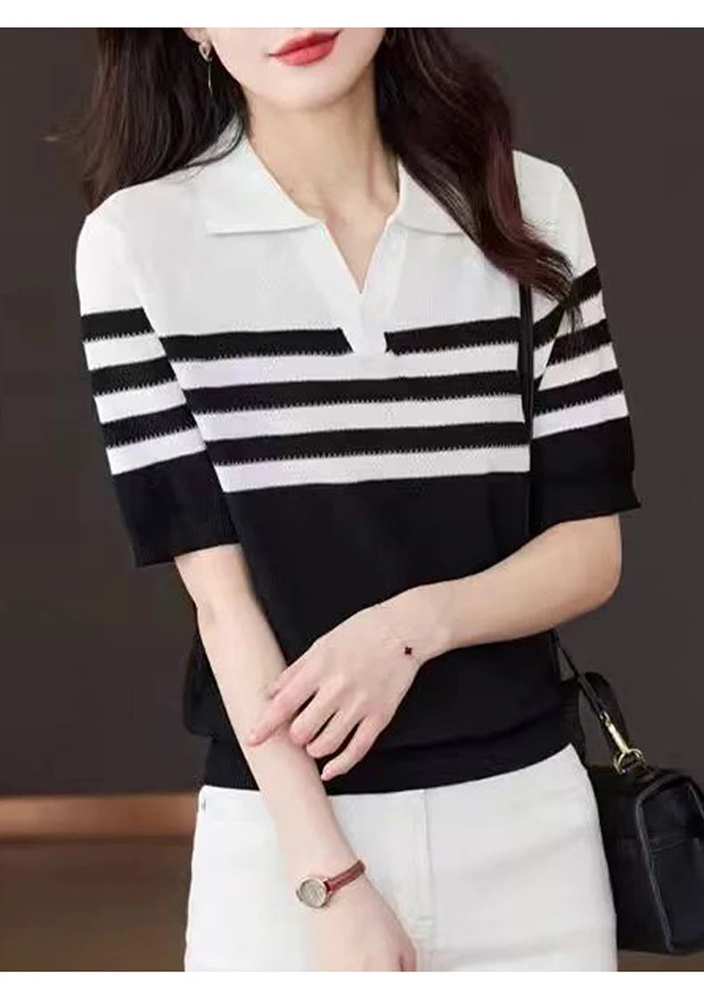 Women's POLO collar T-shirt