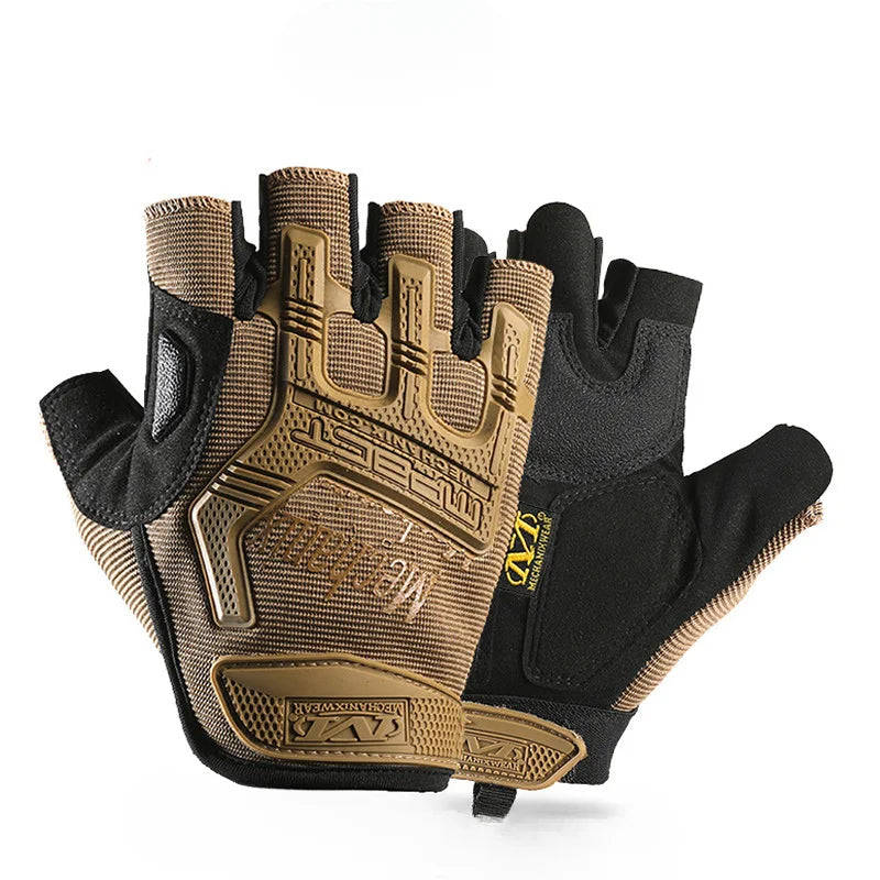Popular Tactical Gloves Half Finger Special Forces Outdoor Mountaineering Riding Protection Men Half Finger Motorbike Gloves