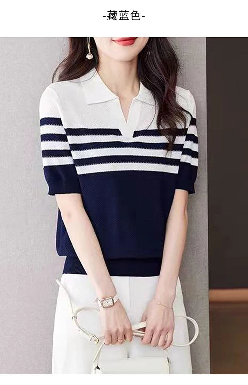 Women's POLO collar T-shirt