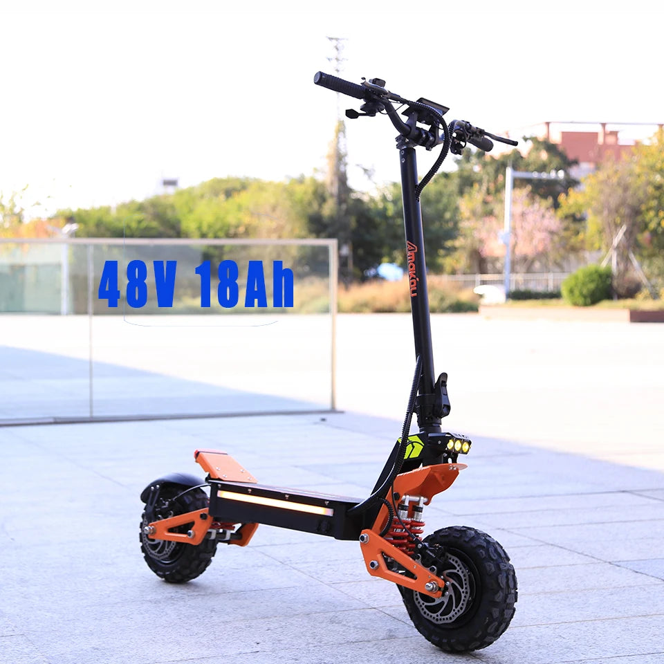 TOURSOR X5 11Inch 6000W Dual Motor Electric Scooter 85KM/H 120KM Long Range