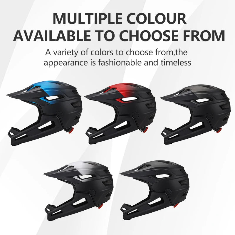 Eastinear Adult Mtb helmet Bicycle Full Face Detachable One-piece Motorcycle Riding Safety Helmet Head Protection outdoor