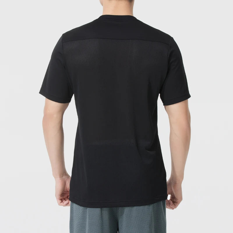 Nike Men's Running and Fitness Training Sportswear Round-Neck Breathable Quick-Drying Short-Sleeved Jersey
