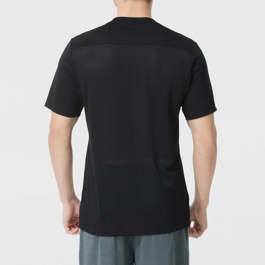 Nike Men's Running and Fitness Training Sportswear Round-Neck Breathable Quick-Drying Short-Sleeved Jersey