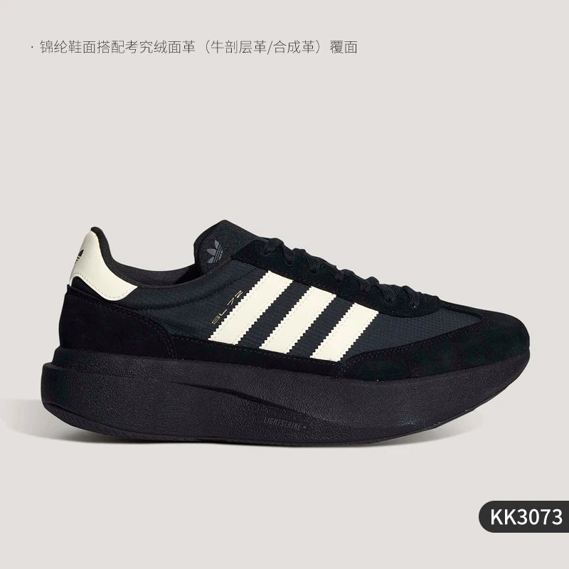 Adidas Authentic Three Leaves Men's Women's Thick Sole Wear-Resistant Low-Top Sports Shoes KK3073