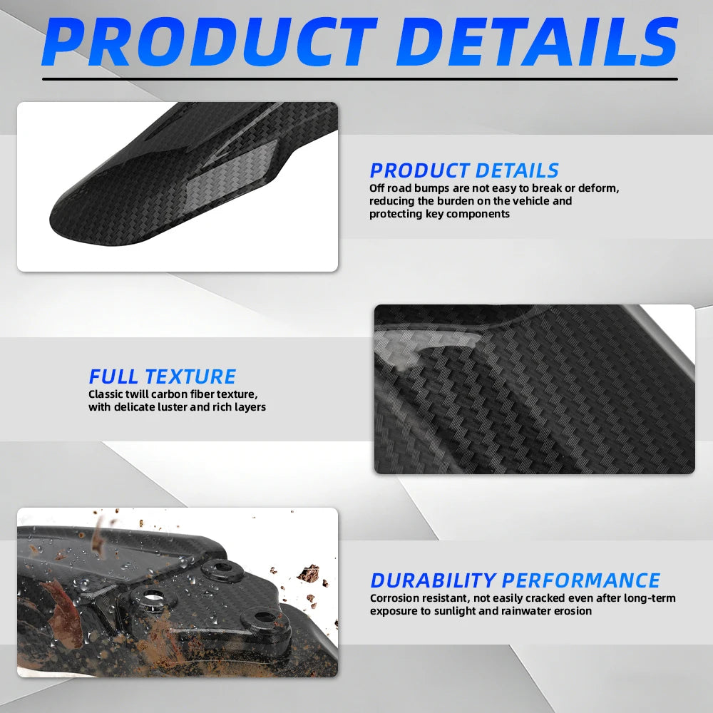 Plastic Modified Extended Longer Front Rear Tail Fender universal Motorcycles For SURRON Sur-Ron Electric bike Dirt Pit E-bike