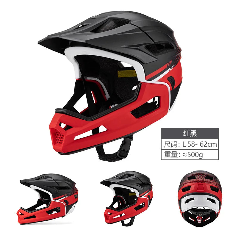 Eastinear Adult Mtb helmet Bicycle Full Face Detachable One-piece Motorcycle Riding Safety Helmet Head Protection outdoor