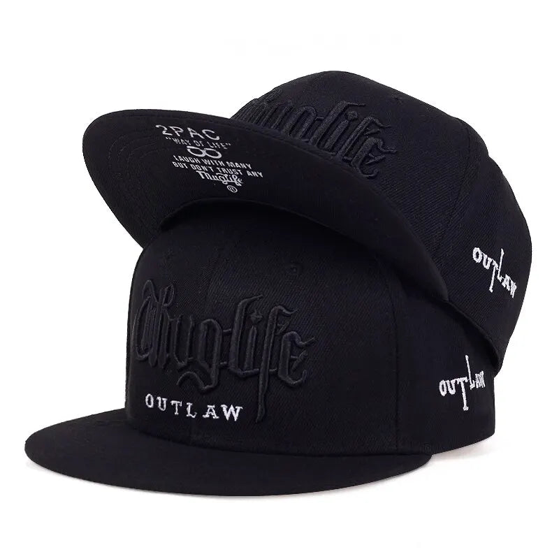 1 Pcs Fashion Fastball CAP Thuglife Embroidery Hiphop Baseball Cap