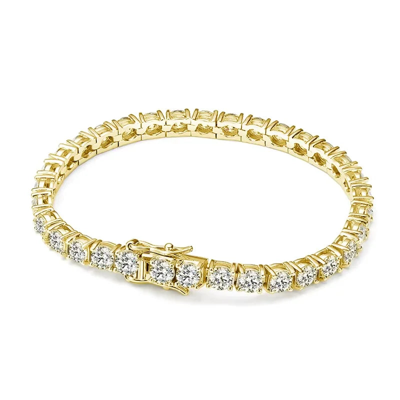 KNOBSPIN D VVS1 Moissanite Tennis Bracelet