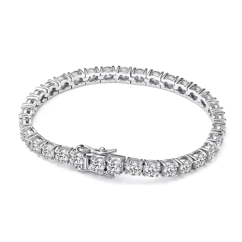 KNOBSPIN D VVS1 Moissanite Tennis Bracelet