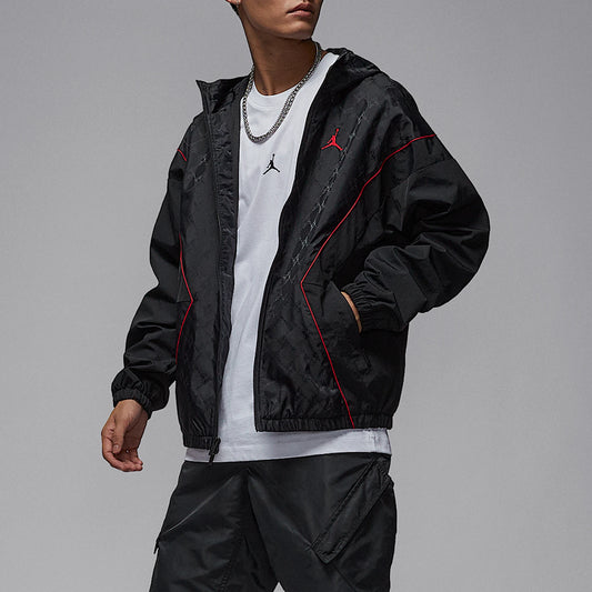 Nike genuine JORDAN men's hooded woven breathable sports jacket HV0555-010