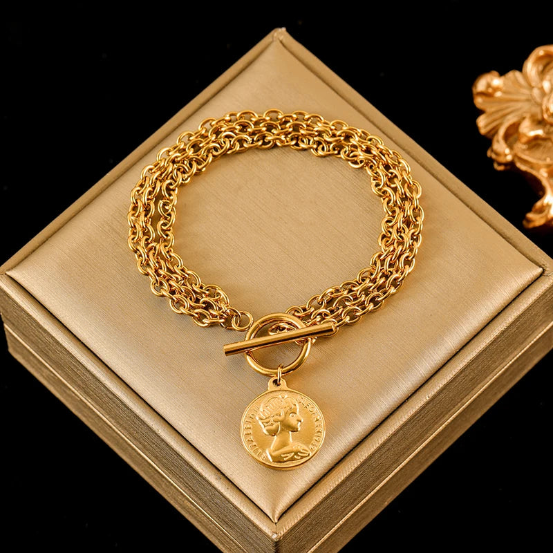 EILIECK 316L Stainless Steel Gold