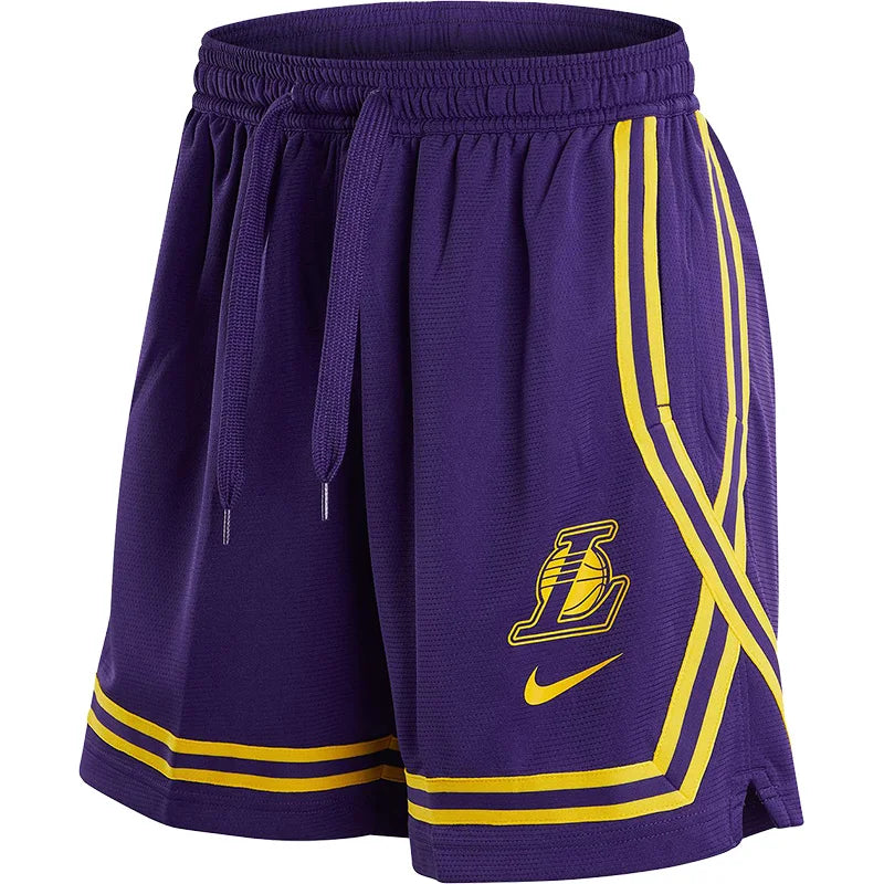 Nike Authentic Los Angeles Lakers Women's Basketball Sports Breathable Shorts DR2369-504