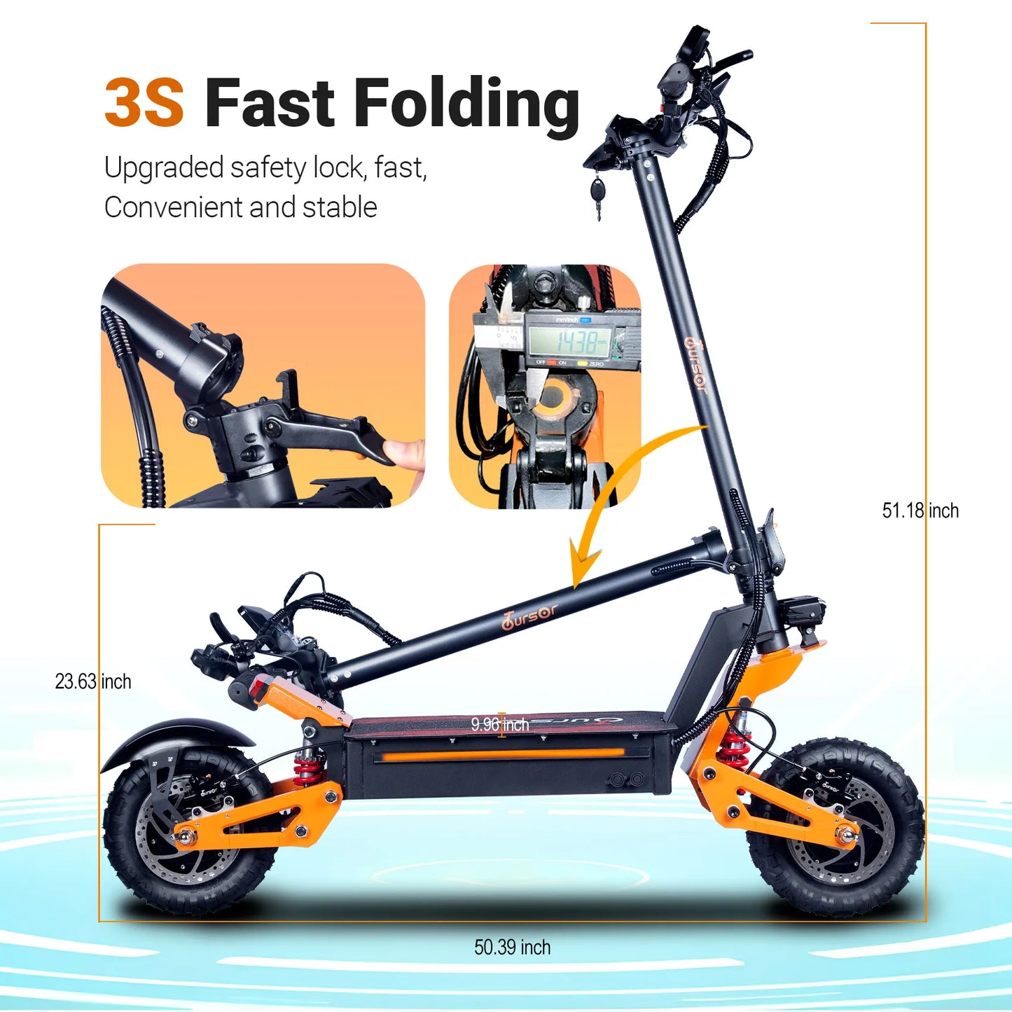 TOURSOR X5 11Inch 6000W Dual Motor Electric Scooter 85KM/H 120KM Long Range