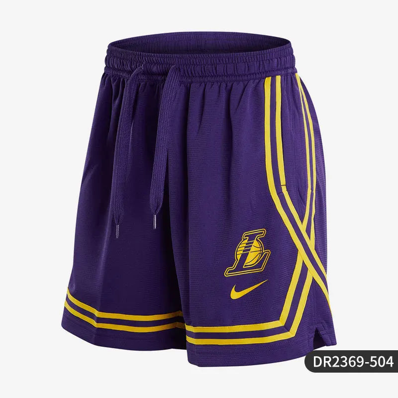 Nike Authentic Los Angeles Lakers Women's Basketball Sports Breathable Shorts DR2369-504