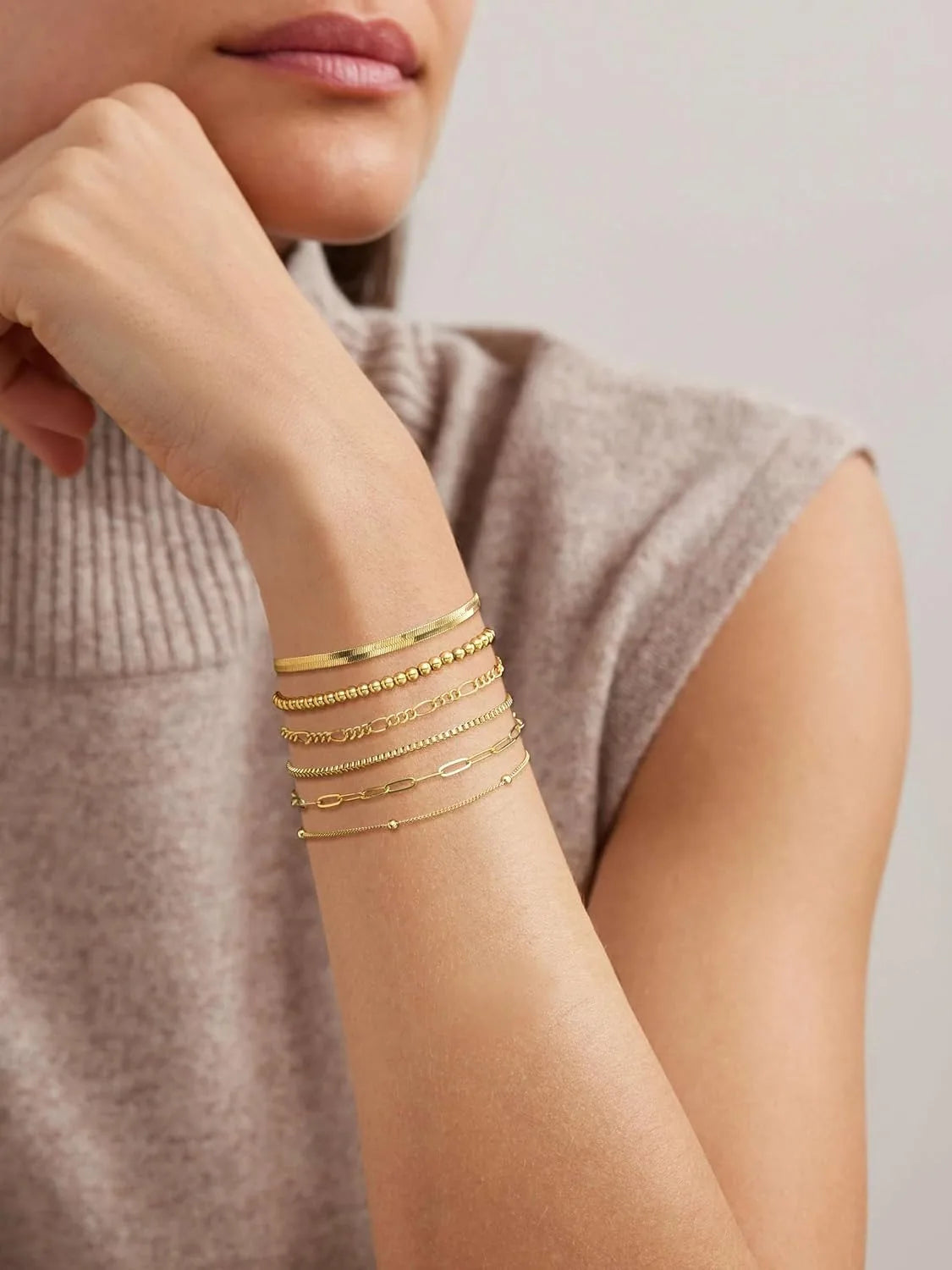 Gold Bracelets for Women Waterproof