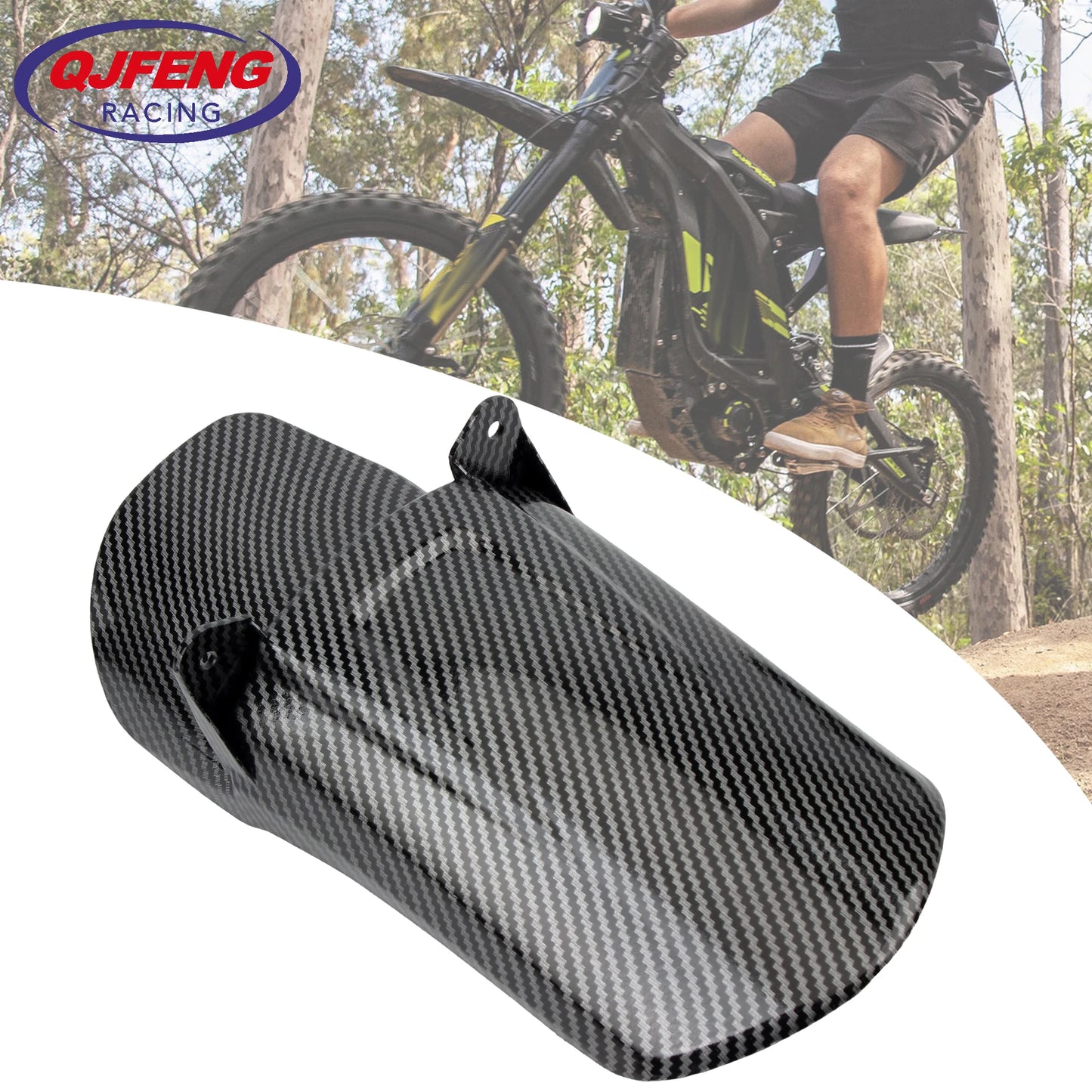For Surron Parts Motocross Mudguards Rear Fender Carbon Fiber Color Accessories Rear Fender Refit For Sur-Ron Light Bee S X