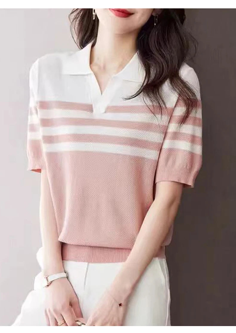 Women's POLO collar T-shirt