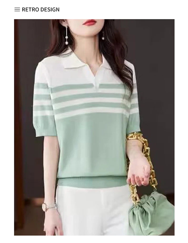 Women's POLO collar T-shirt